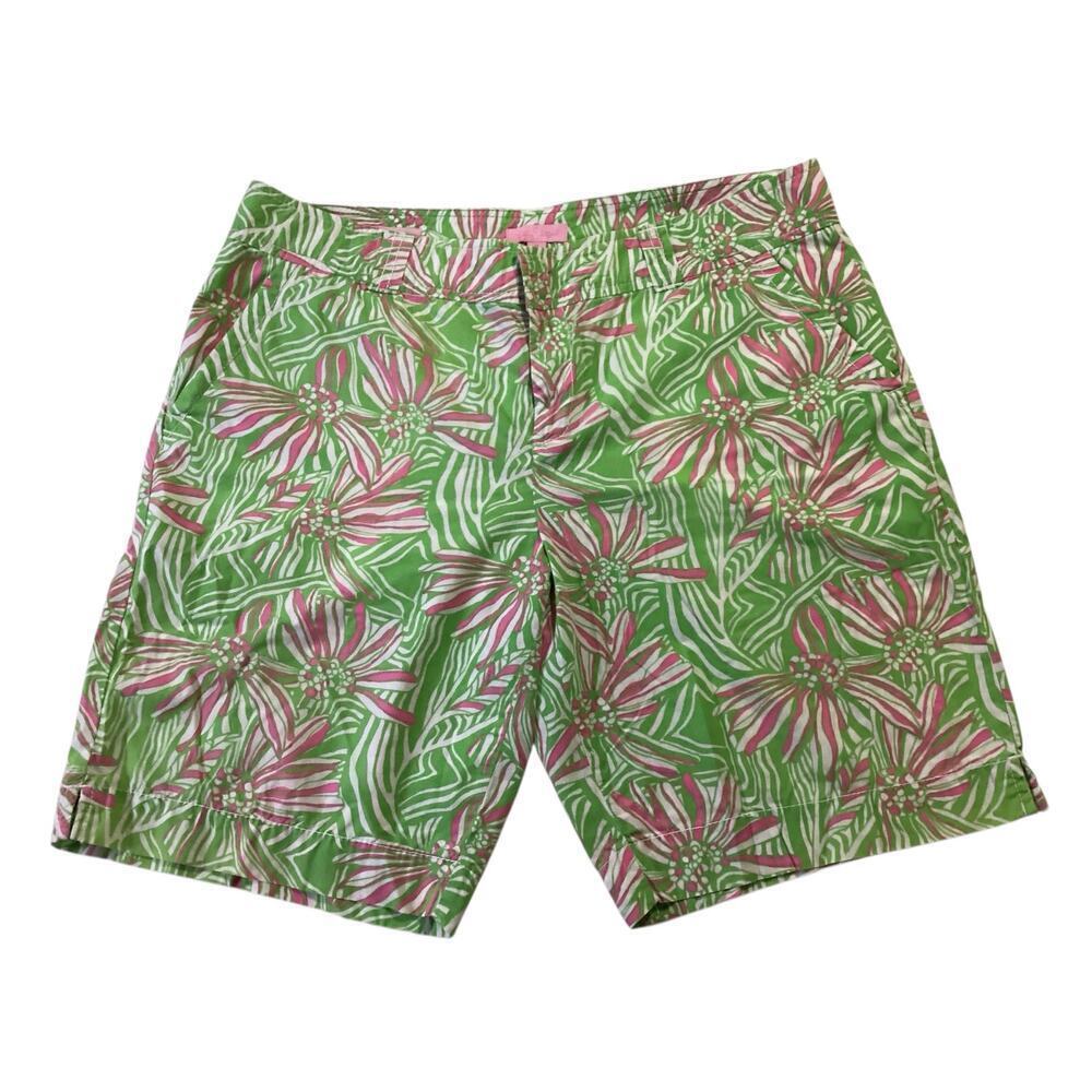 Lilly Pulitzer Callahan style vibrant tropical floral‎ print women’s 14